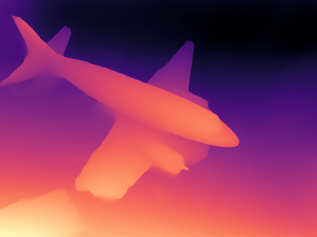 Depth estimation result